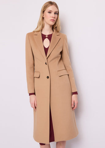 Cappotto monopetto da donna in viscosa