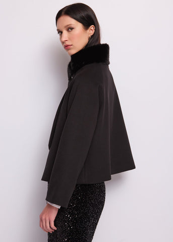 Cappotto corto da donna in viscosa