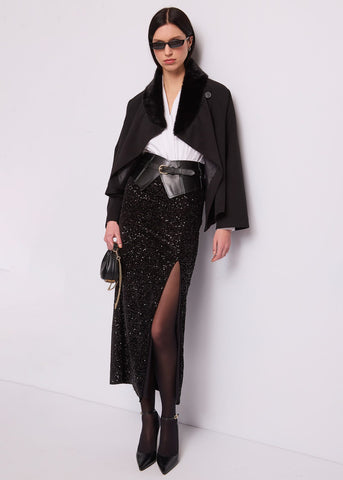 Cappotto corto da donna in viscosa