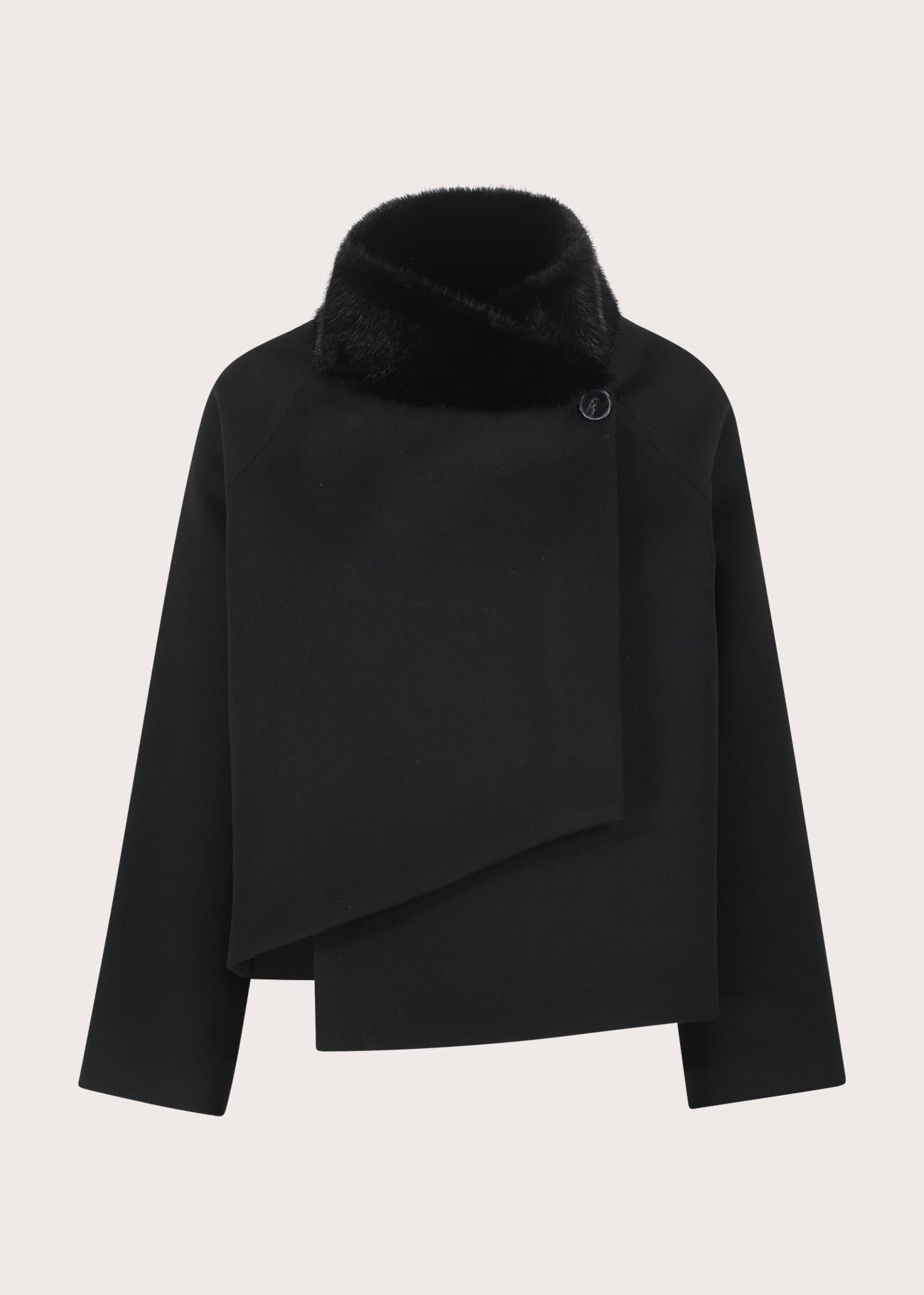 Cappotto corto da donna in viscosa