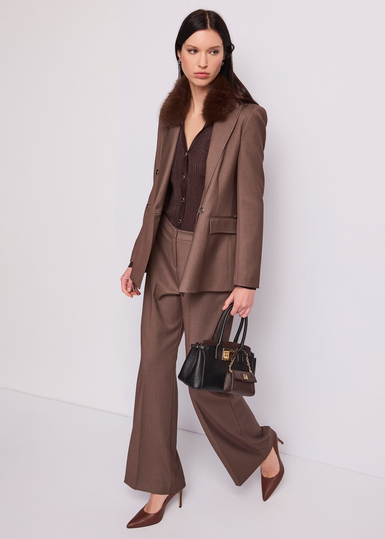 Blazer doppiopetto da donna in viscosa