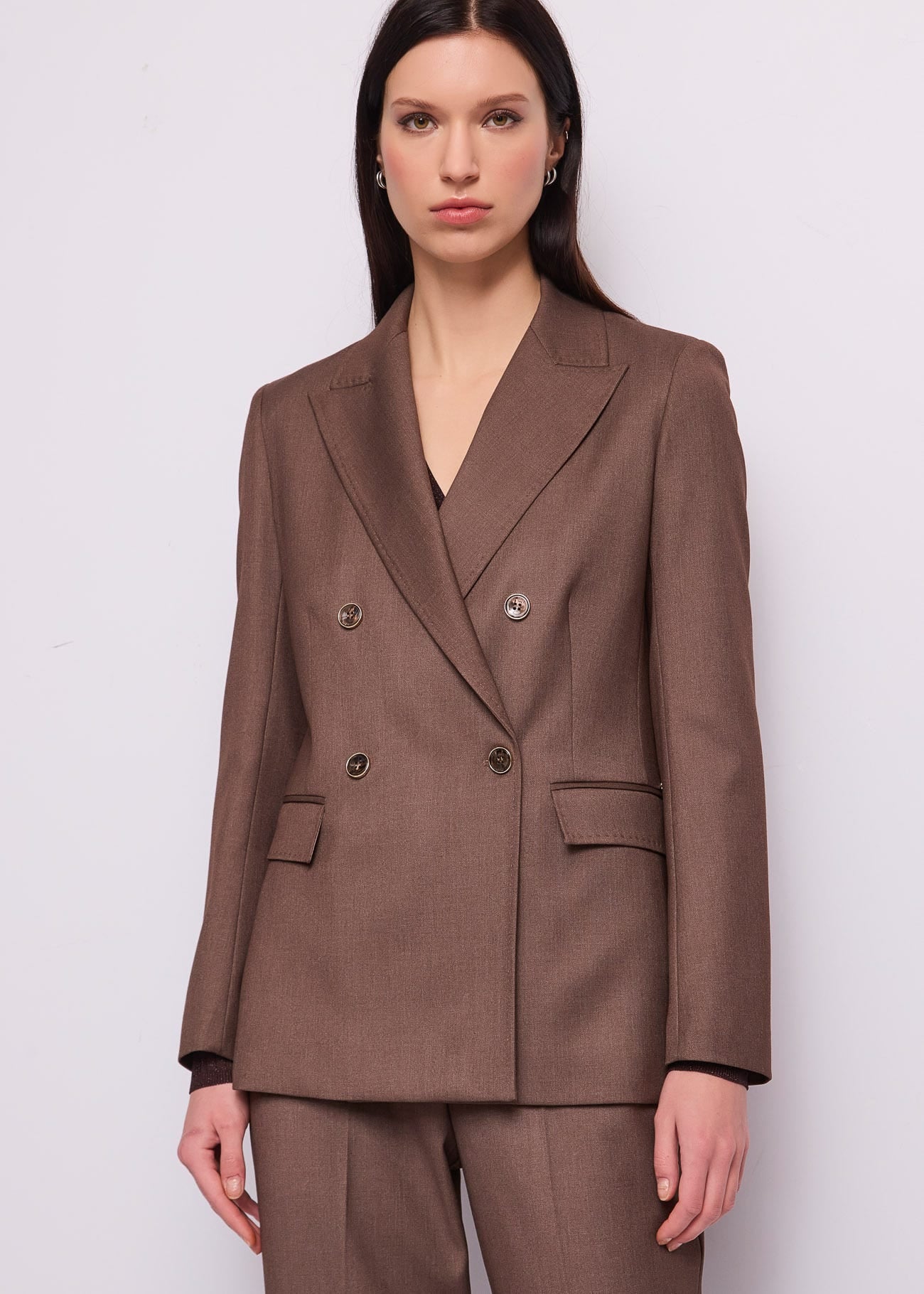 Blazer doppiopetto da donna in viscosa