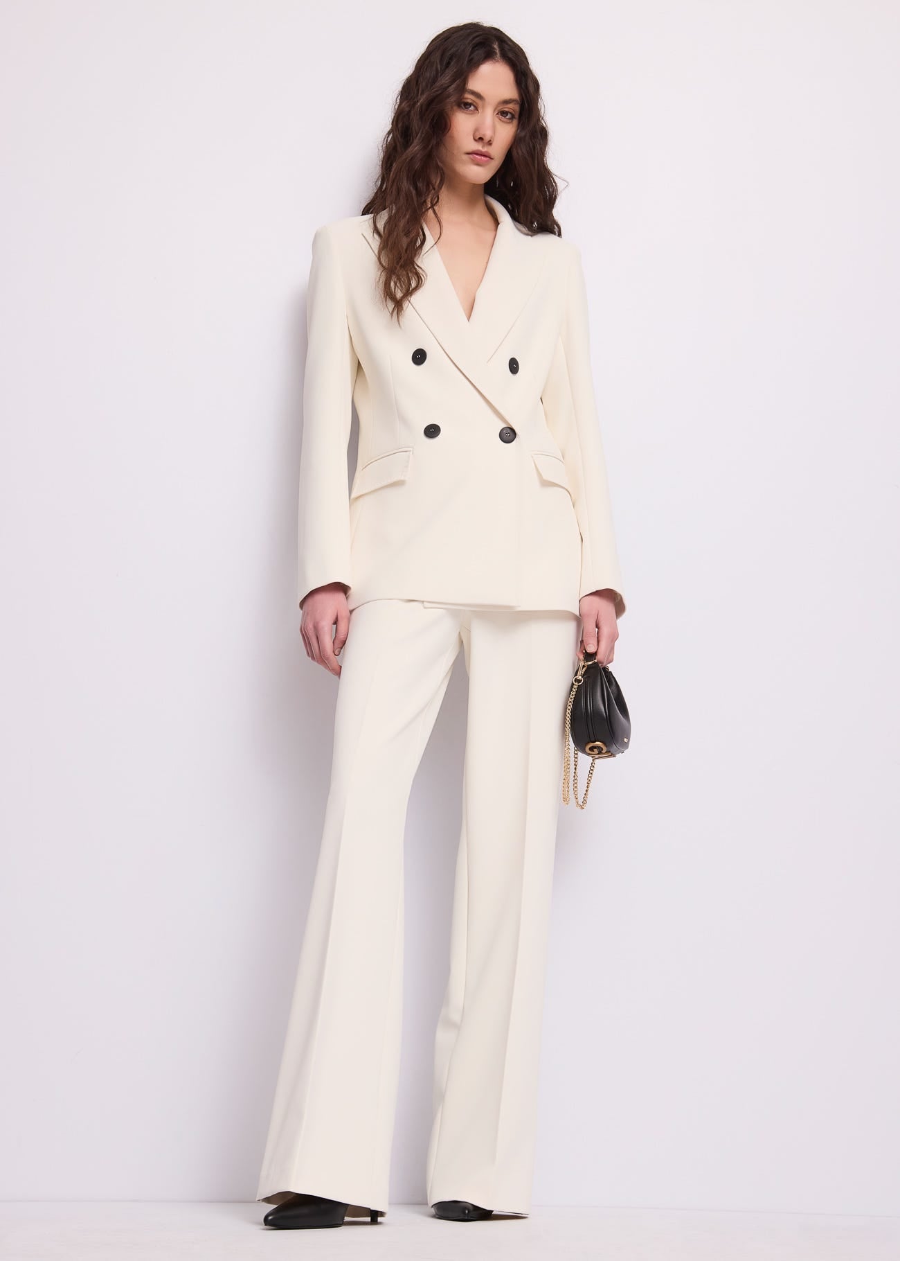 Blazer da donna con revers a lancia