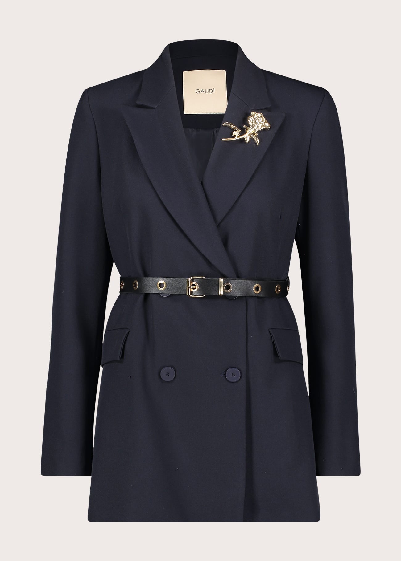 Blazer da donna con spilla gioiello