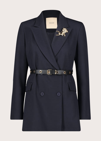 Blazer da donna con spilla gioiello