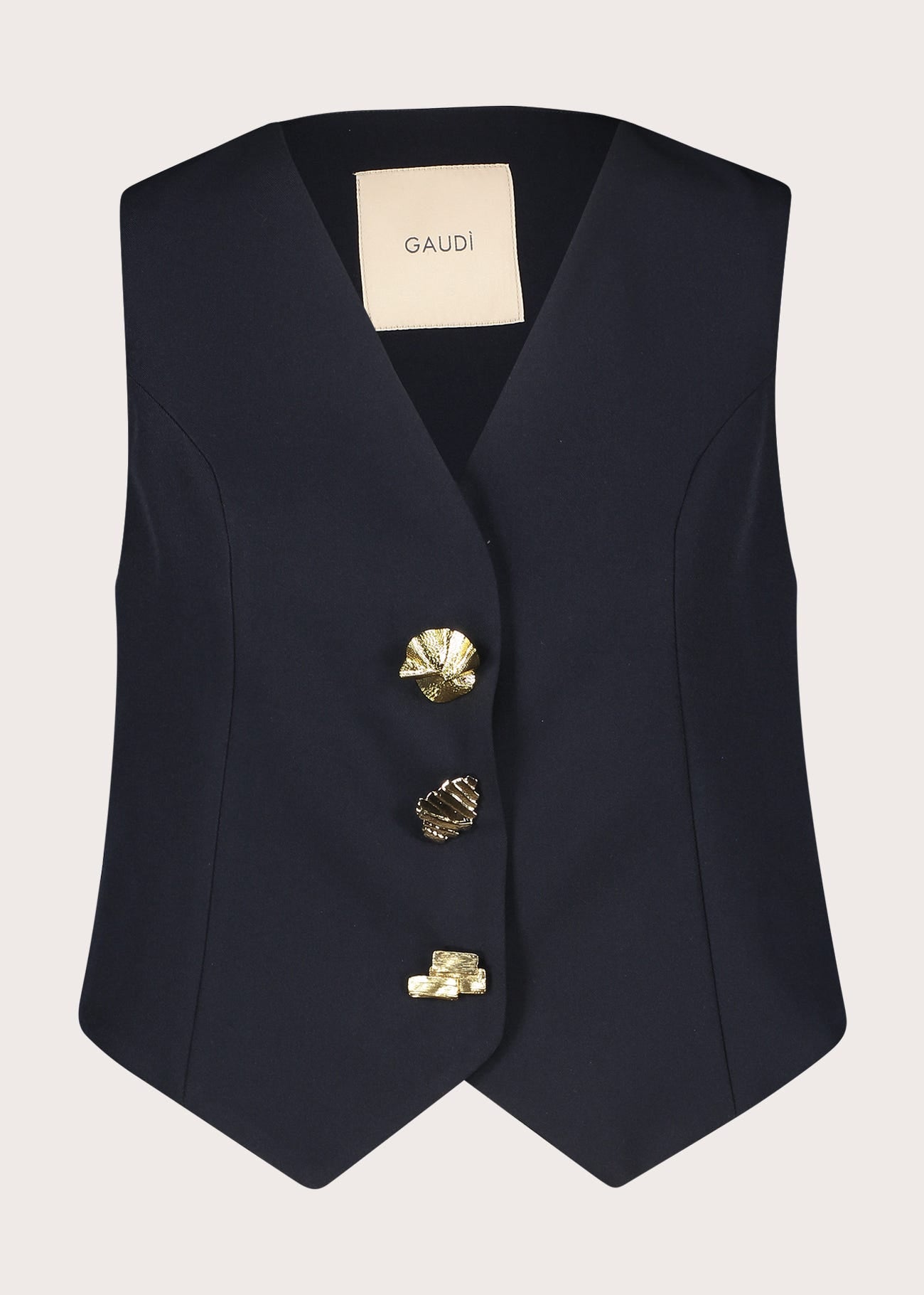 Gilet monopetto da donna con scollo a V
