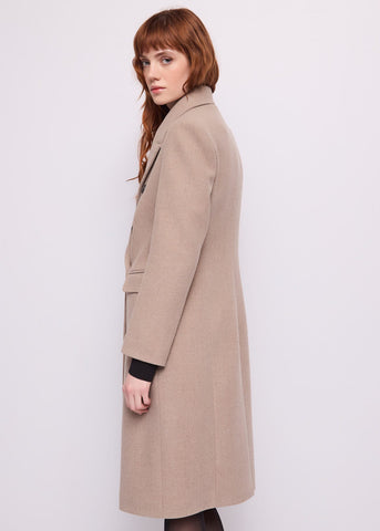 Cappotto doppiopetto da donna in panno