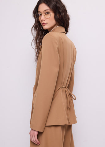 Blazer da donna con revers e laccetti