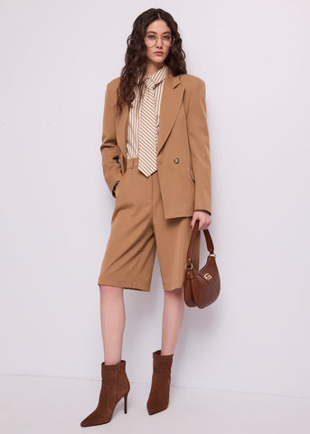 Blazer da donna con revers e laccetti
