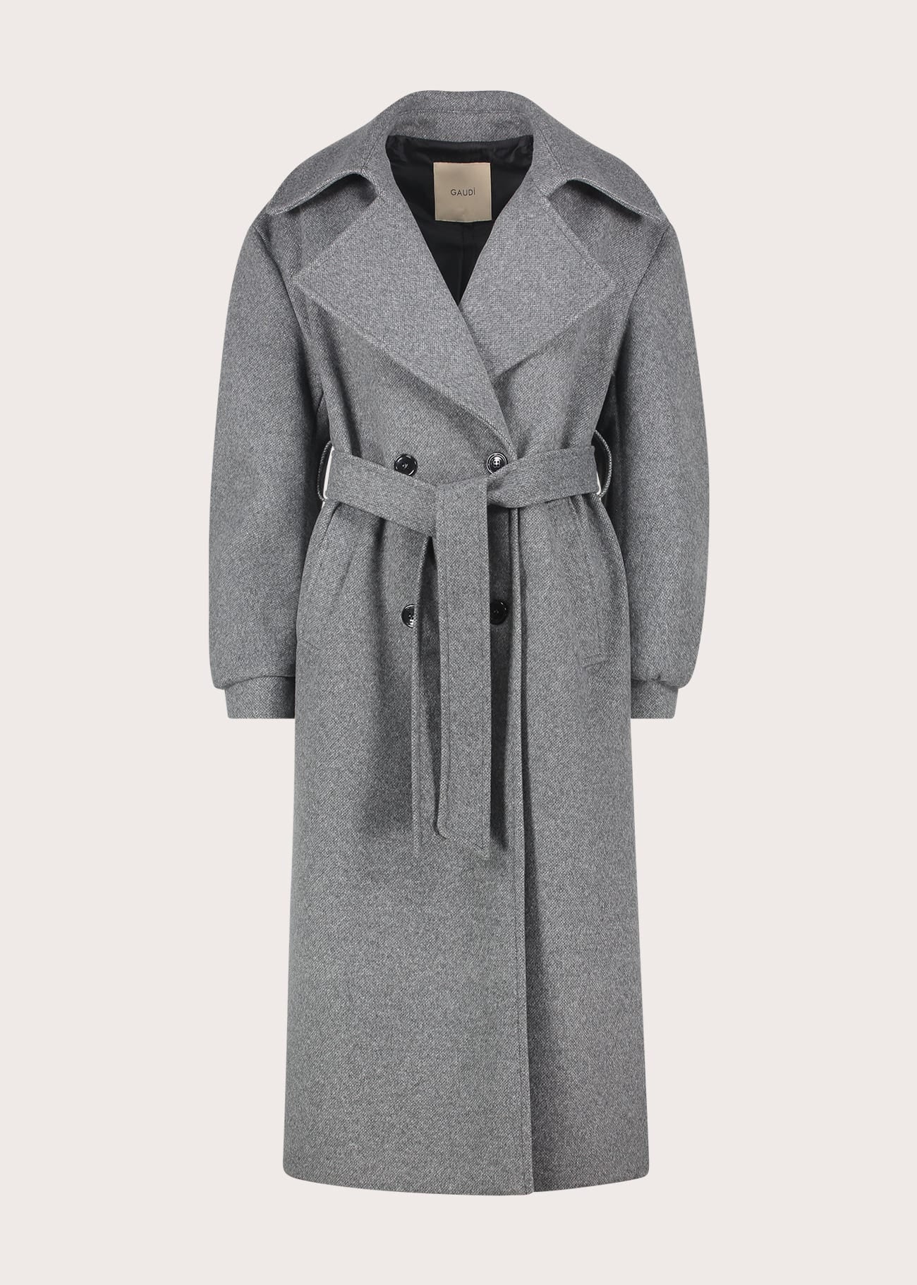 Cappotto da donna con revers e cintura