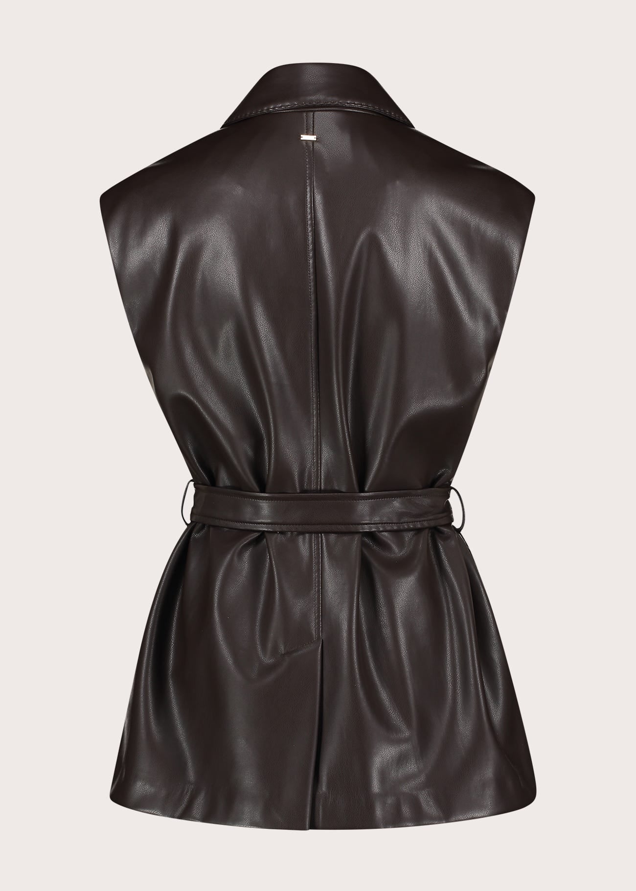 Gilet da donna con revers e cintura