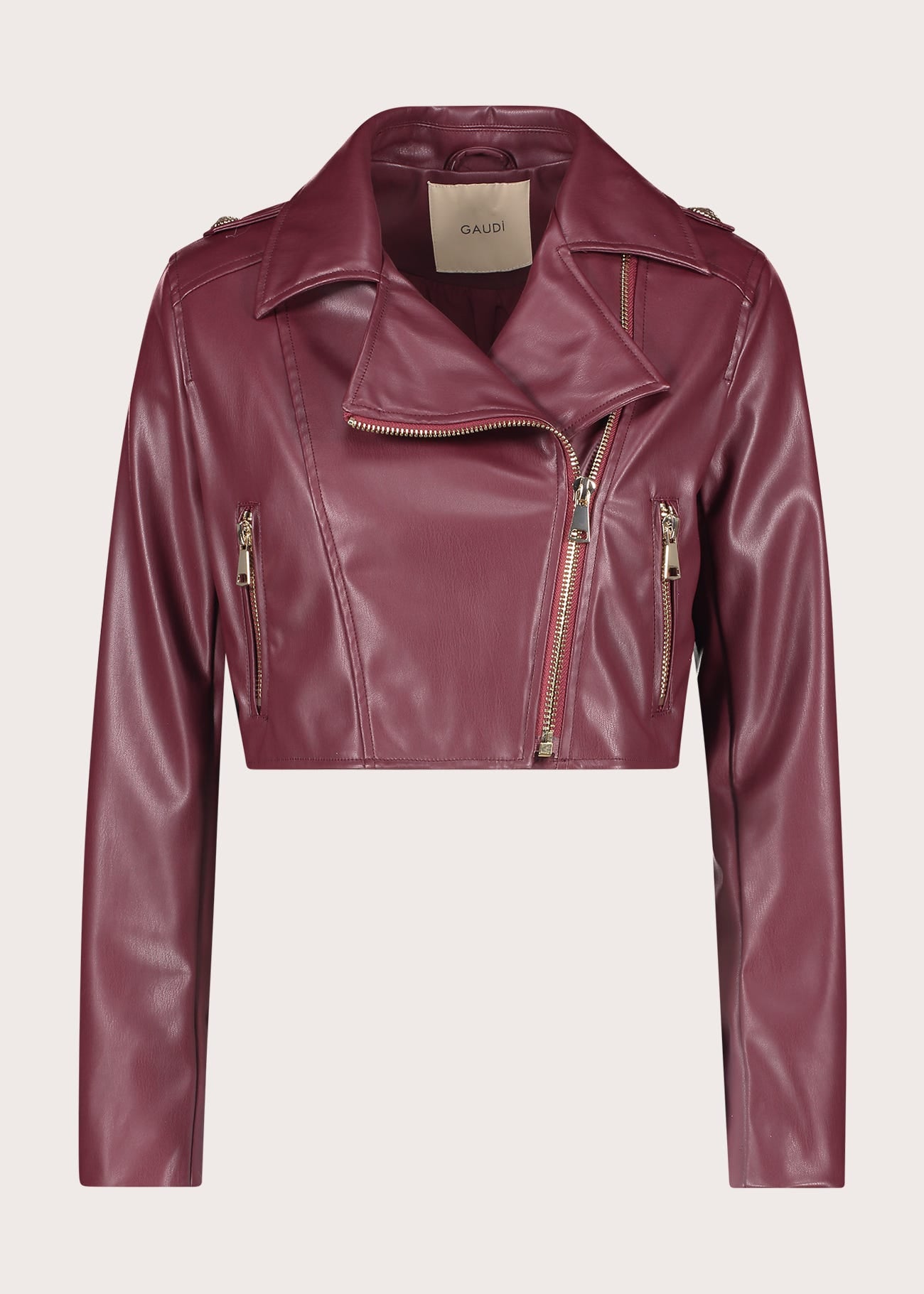 Giacca biker da donna con revers e zip