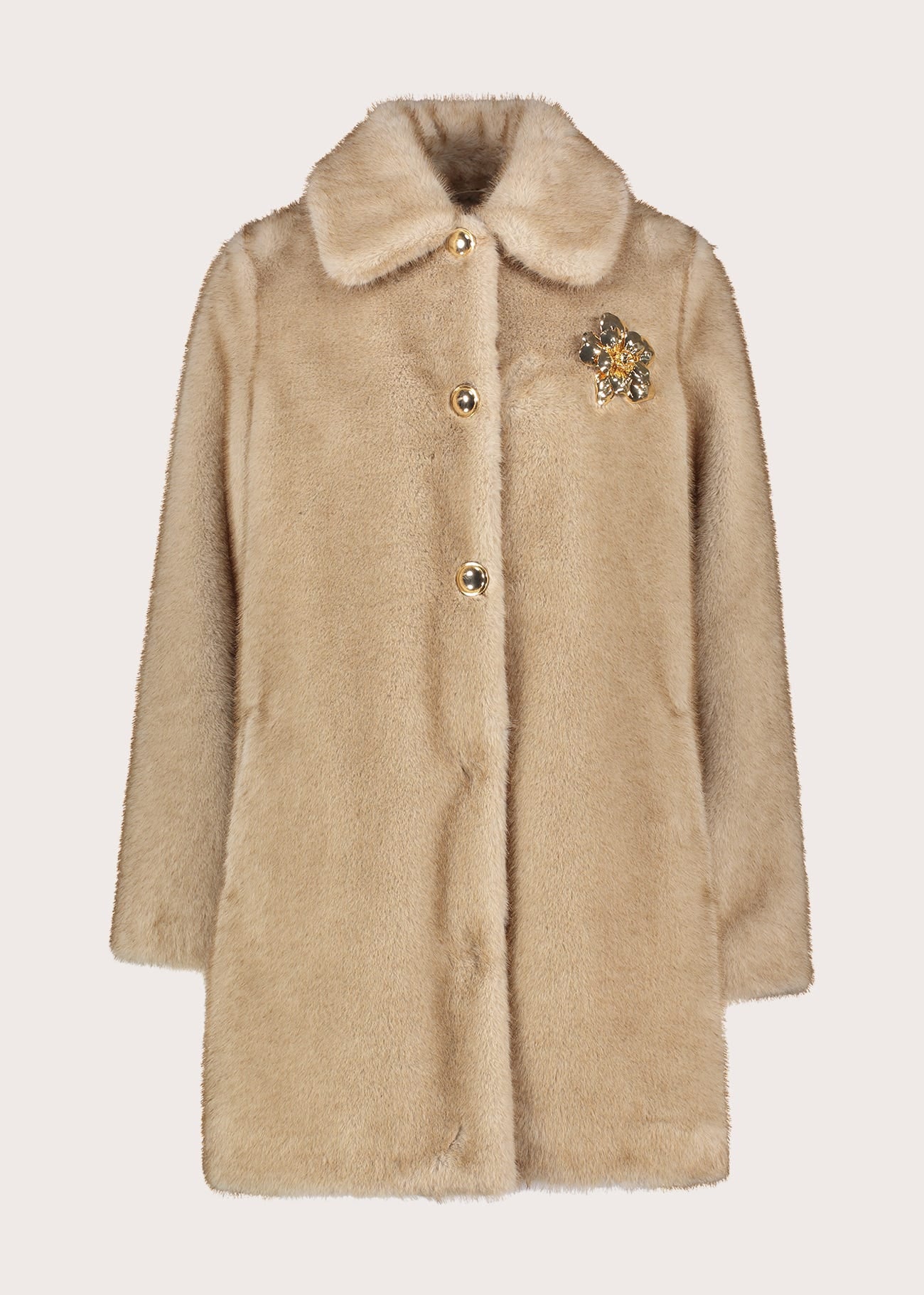 Cappotto da donna con spilla
