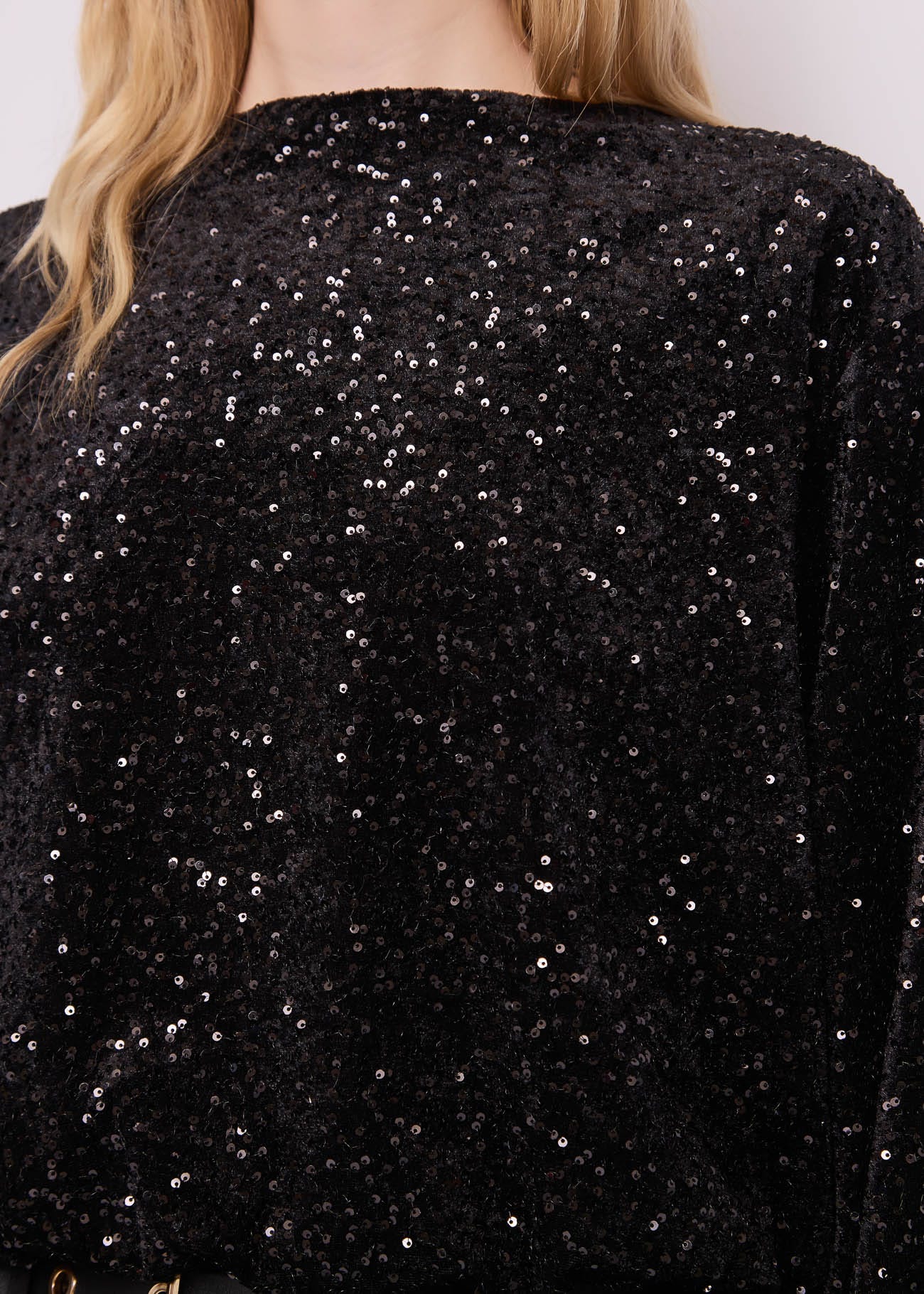 Blusa da donna in velluto