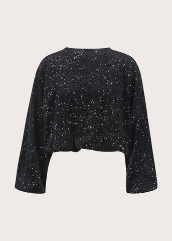 Blusa da donna in velluto