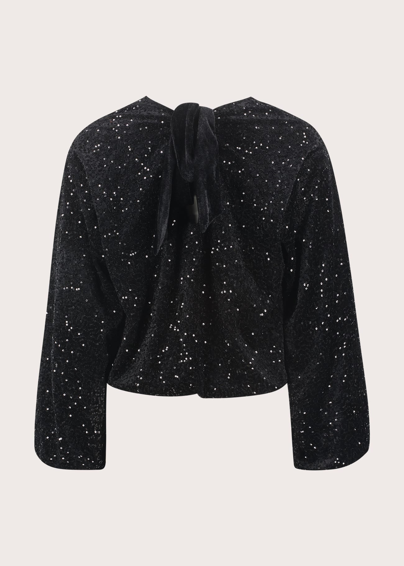 Blusa da donna in velluto