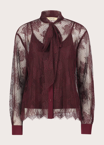 Camicia da donna con collo a foulard