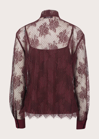 Camicia da donna con collo a foulard