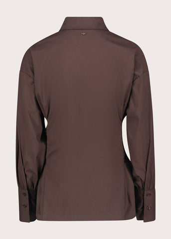 Camicia da donna in popeline con fibbia