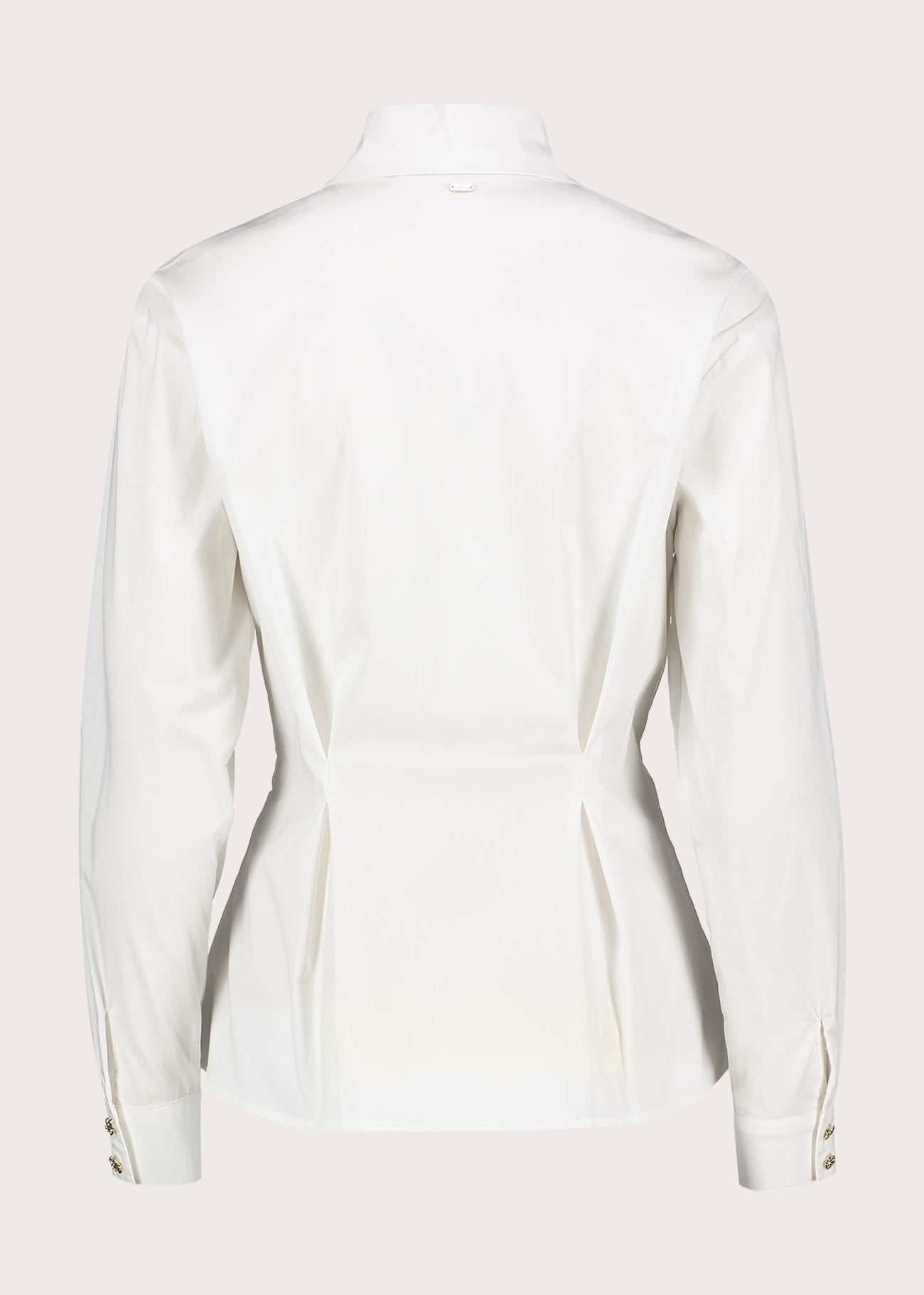 Camicia da donna in popeline con bottoni gioiello