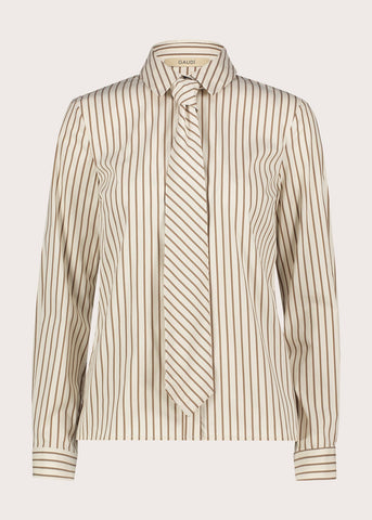 Camicia da donna in popeline con cravatta