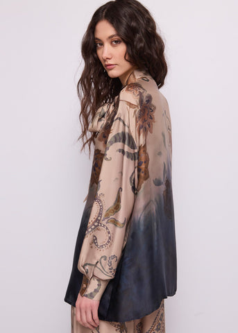 Camicia da donna con collo a foulard