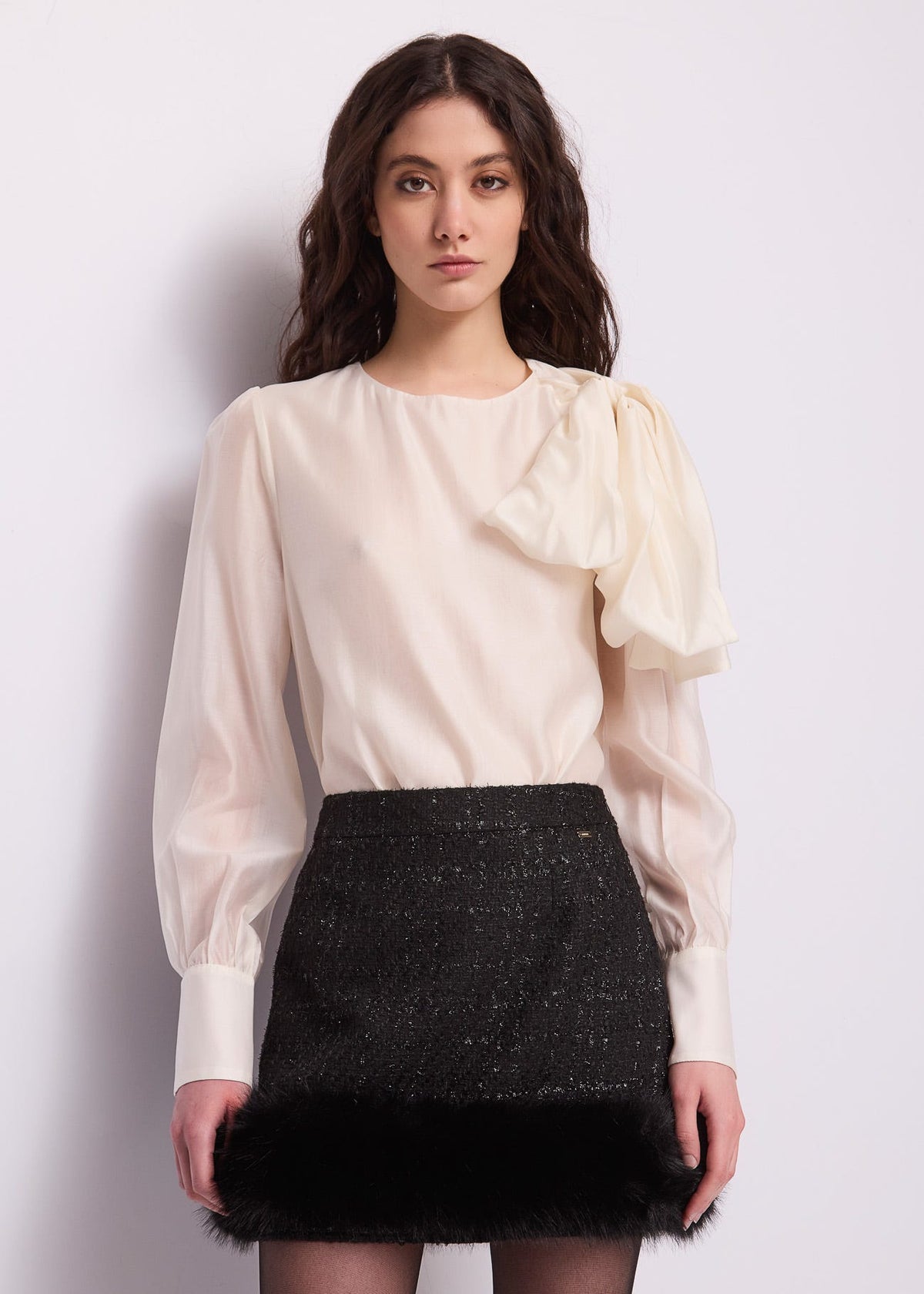 Blusa da donna con fiocco