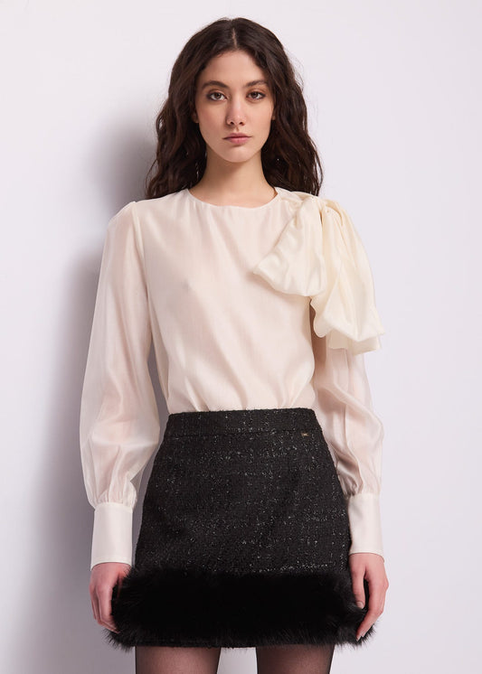 Blusa da donna con fiocco