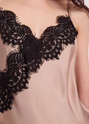 Top con pizzo e spalline