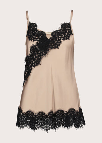 Top con pizzo e spalline