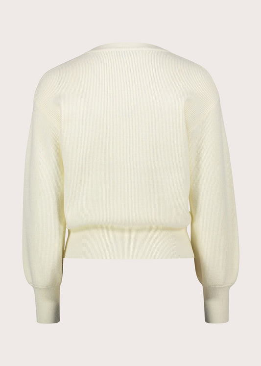 Maglia girocollo da donna con strass