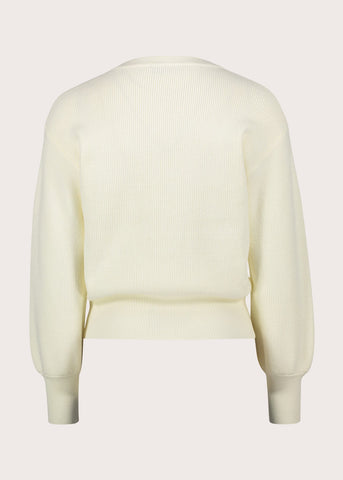 Maglia girocollo da donna con strass