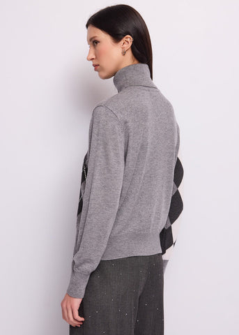 Maglia da donna in filato jacquard