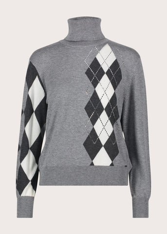 Maglia da donna in filato jacquard