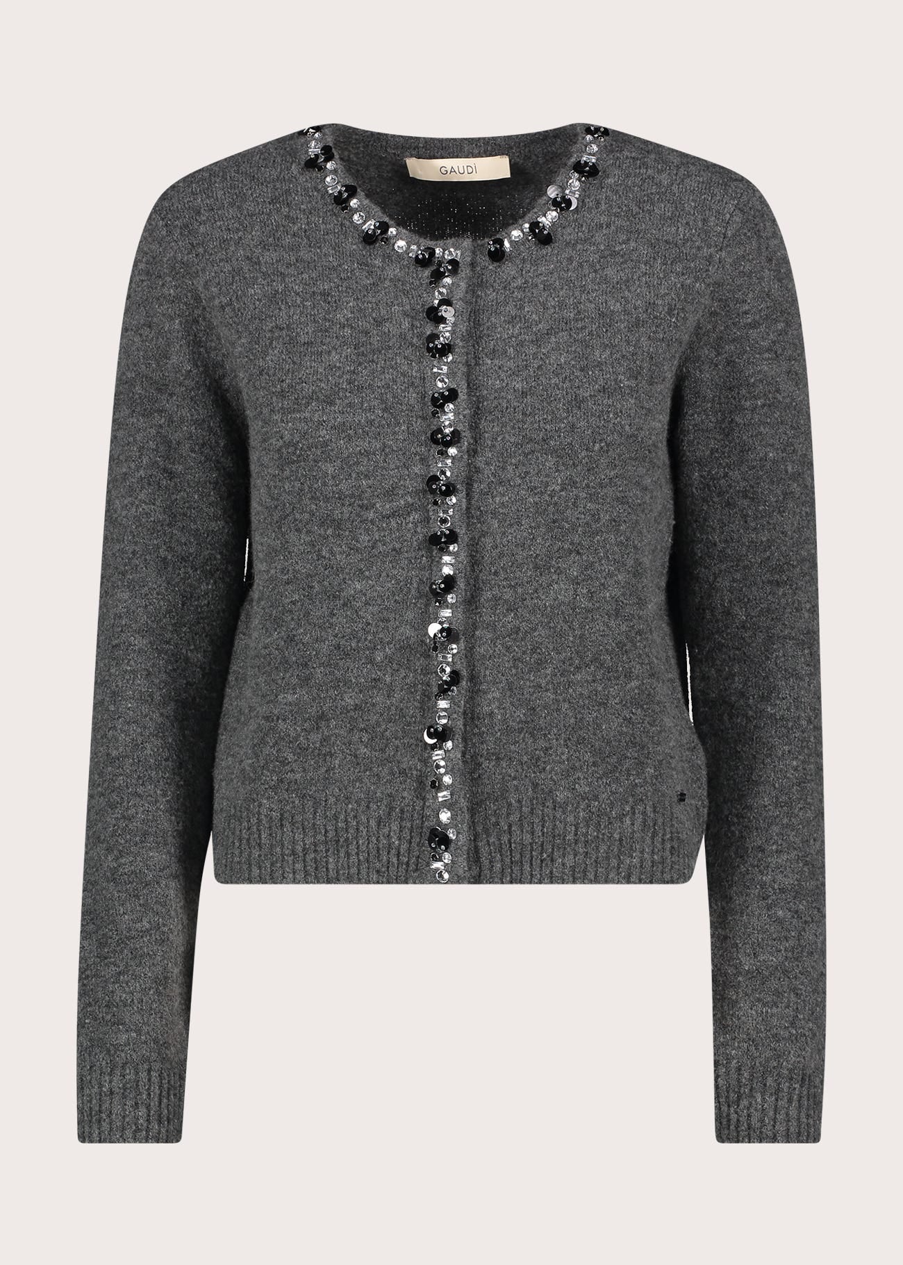 Cardigan da donna con strass e paillettes