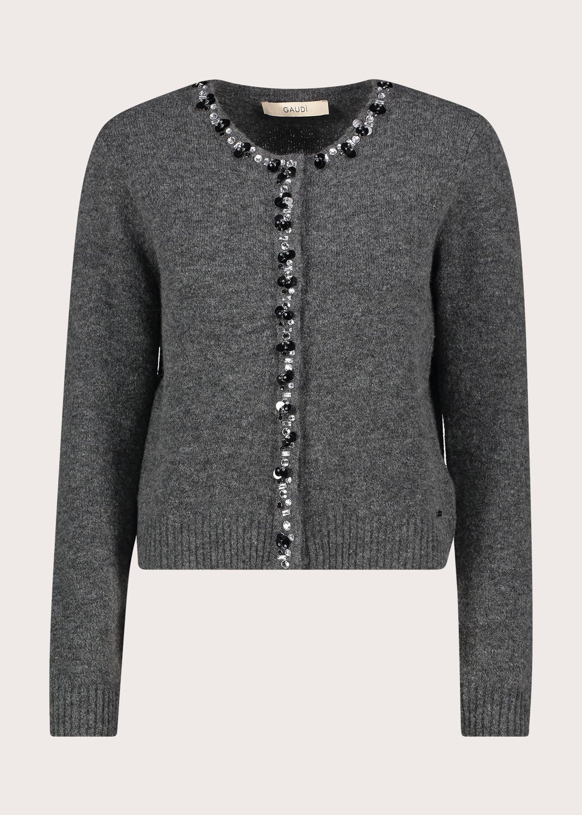 Cardigan da donna con strass e paillettes