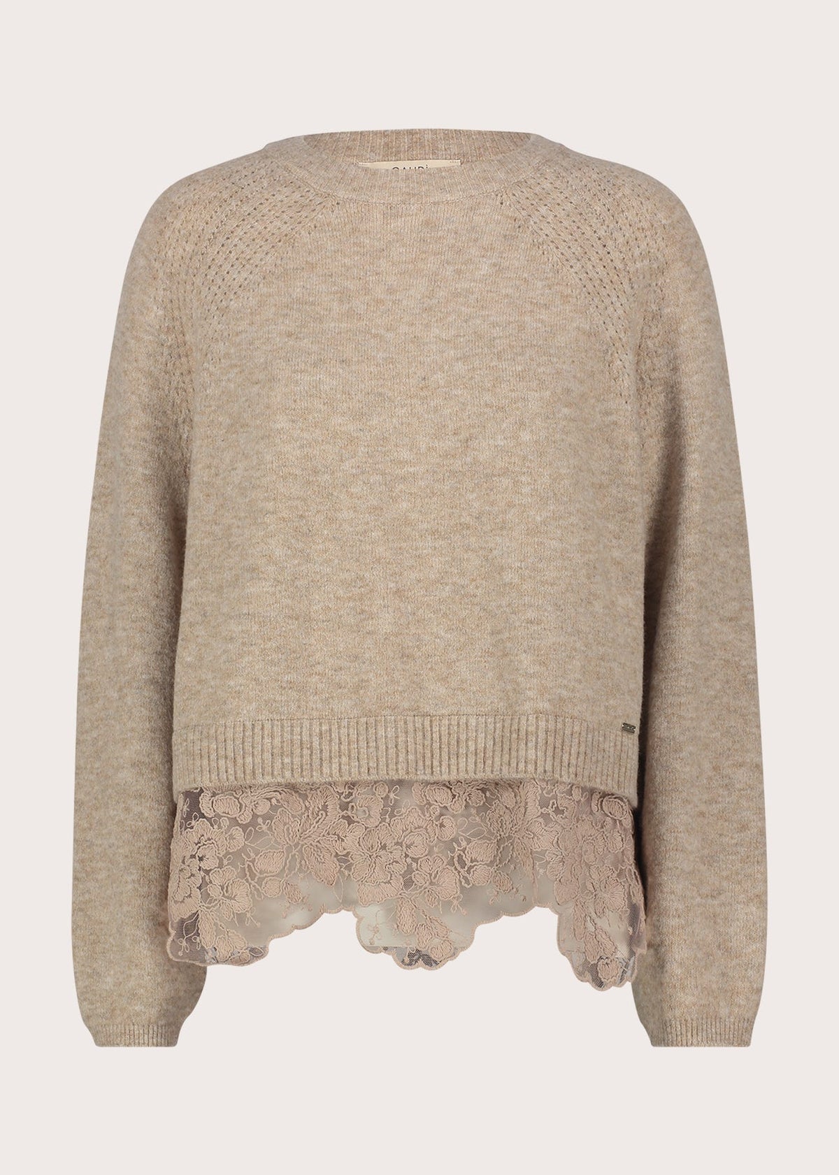 Maglia girocollo da donna in filato