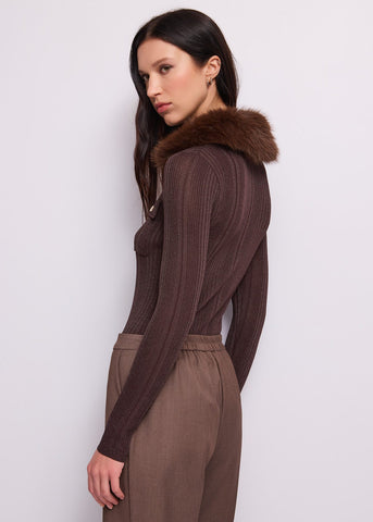 Cardigan da donna con taschini e bottoni