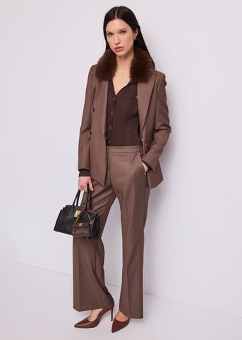 Cardigan da donna con taschini e bottoni