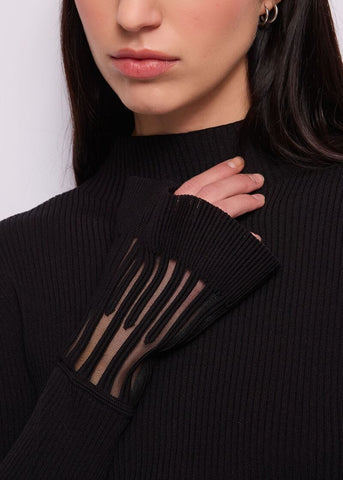 Maglia da donna con collo alto - dettaglio 2