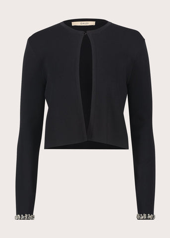 Cardigan girocollo in misto viscosa