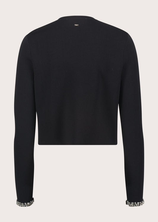 Cardigan girocollo in misto viscosa