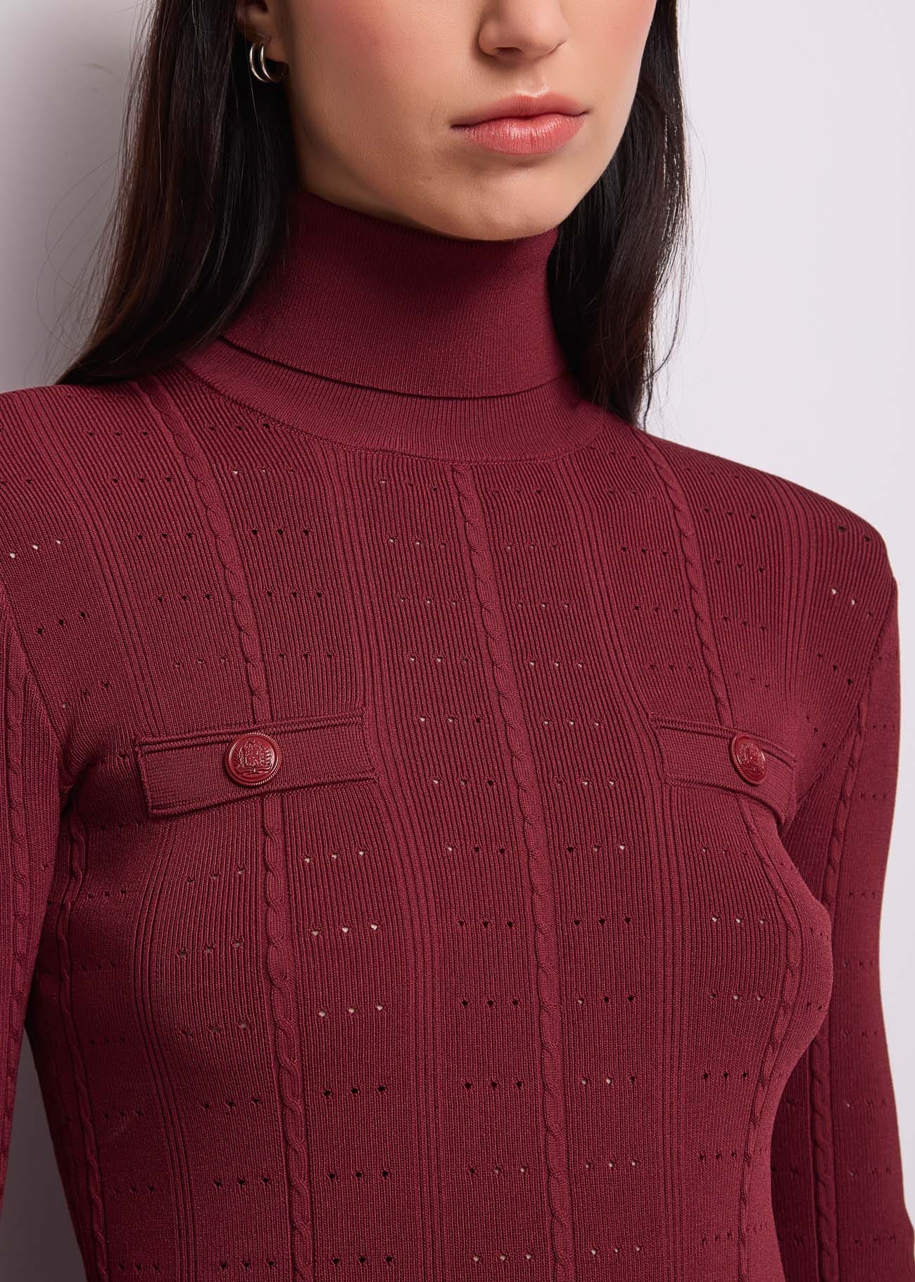 Dolcevita da donna con bottoni