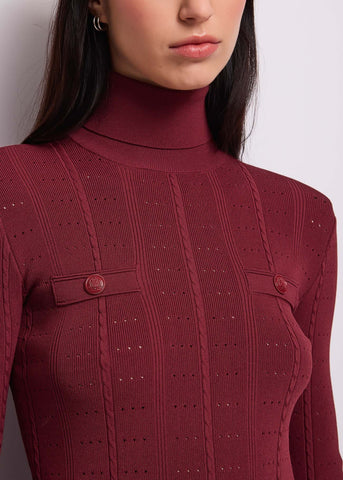 Dolcevita da donna con bottoni