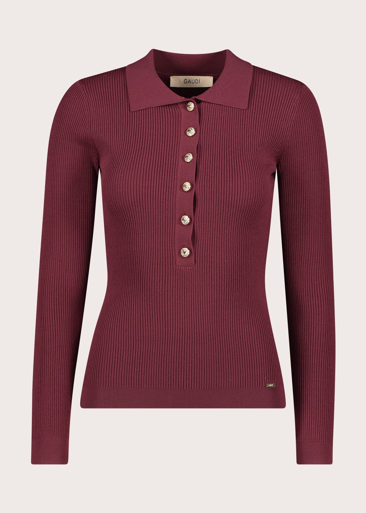 Polo da donna con bottoni dorati