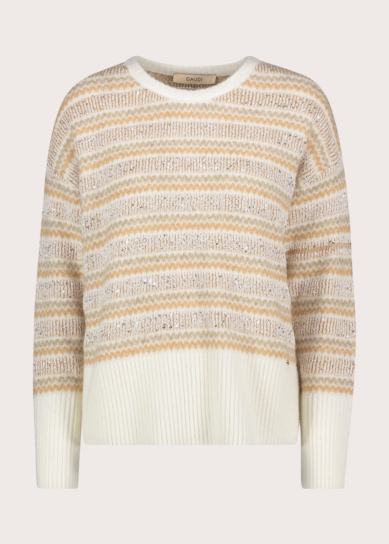 Maglia a righe da donna con paillettes