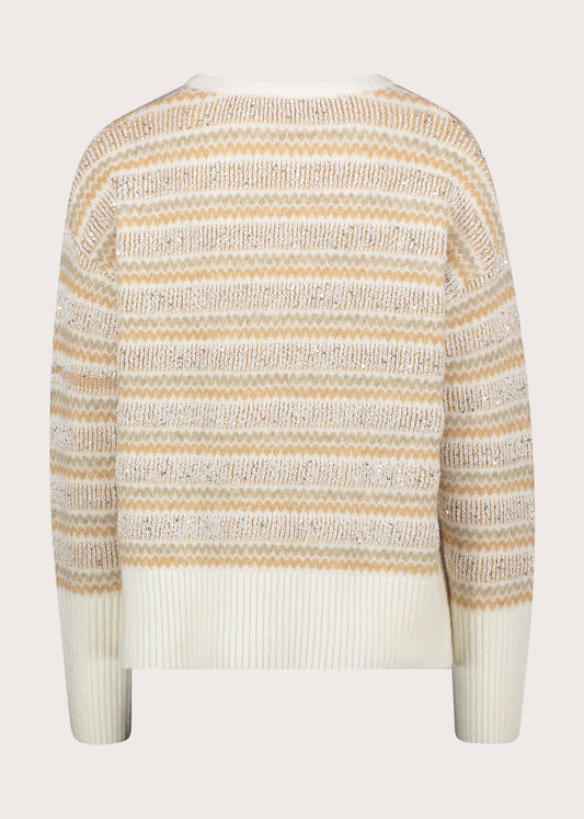 Maglia a righe da donna con paillettes
