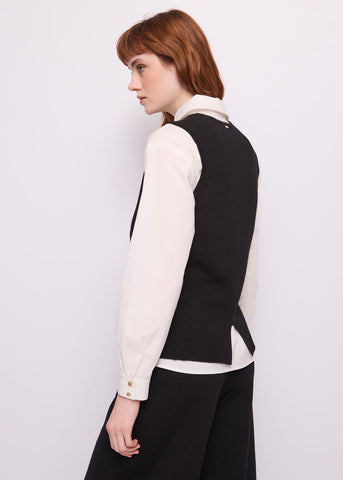 Gilet da donna con bottoni gioiello