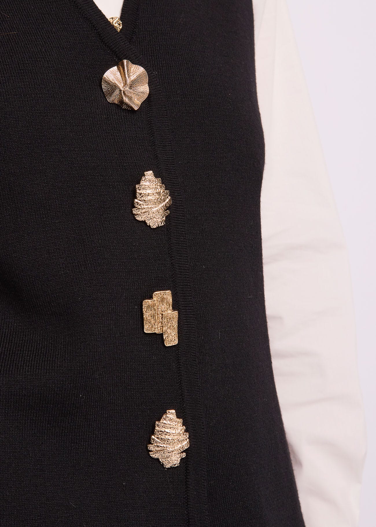 Gilet da donna con bottoni gioiello