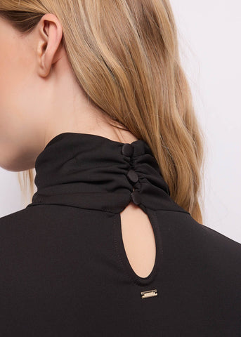 T-shirt da donna con collo alto